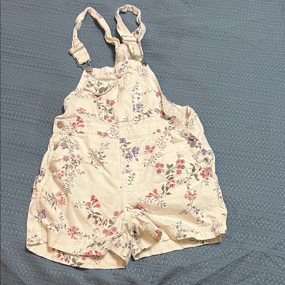 No Boundaries Floral Print Women's Overalls